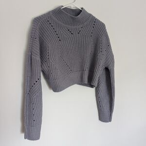 Lavender crop sweater